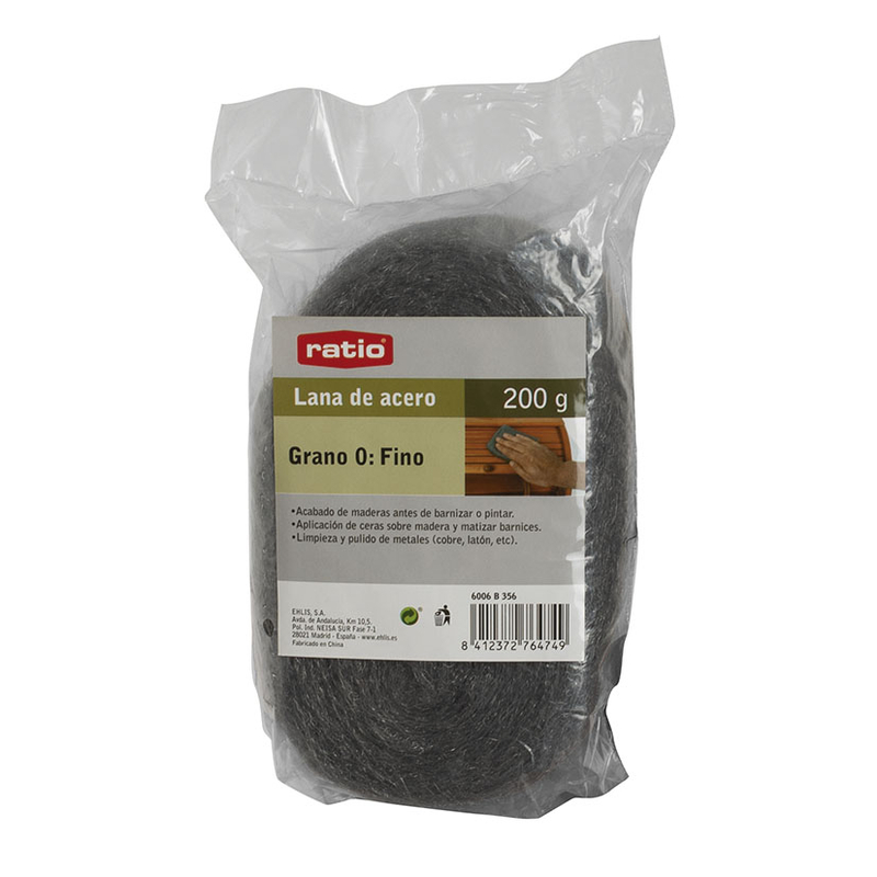 Lana de acero RATIO 200 gr