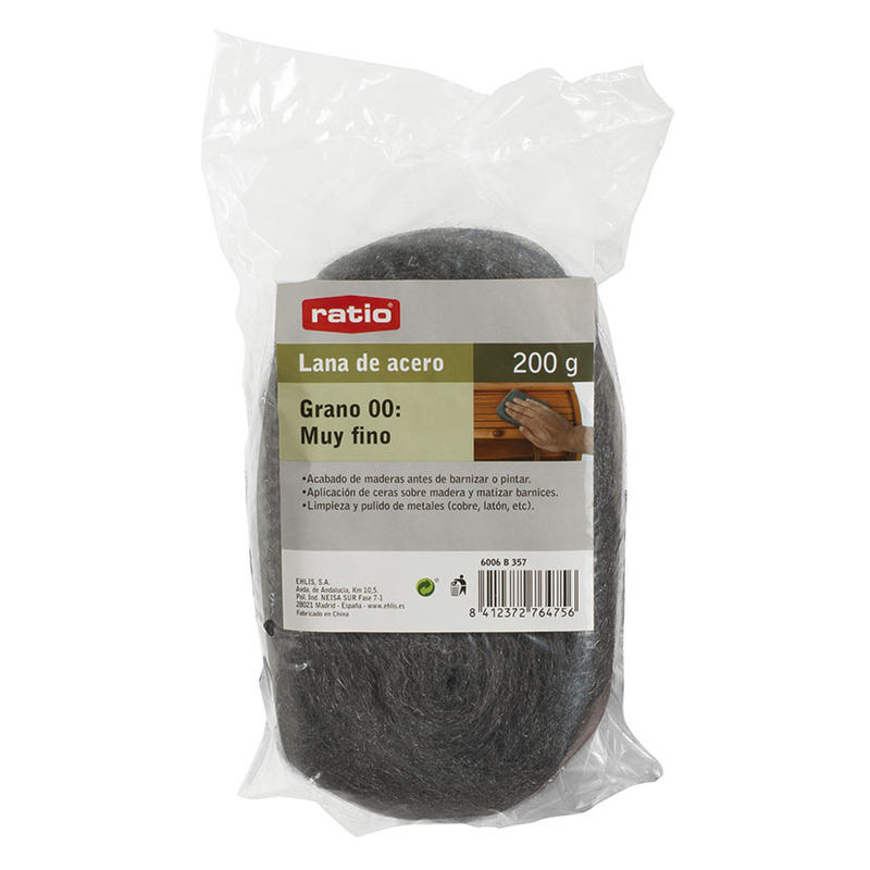 Lana de acero RATIO 200 gr