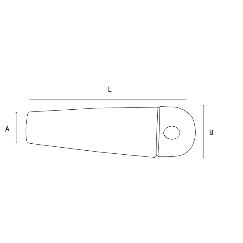 Mango de plástico para limas  25 unidades
