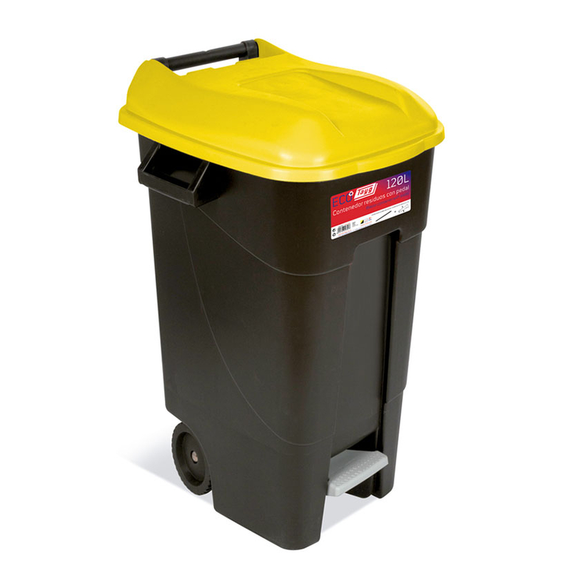 Cubo comunal con pedal TAYG Eco 120 litros. 3 unidades