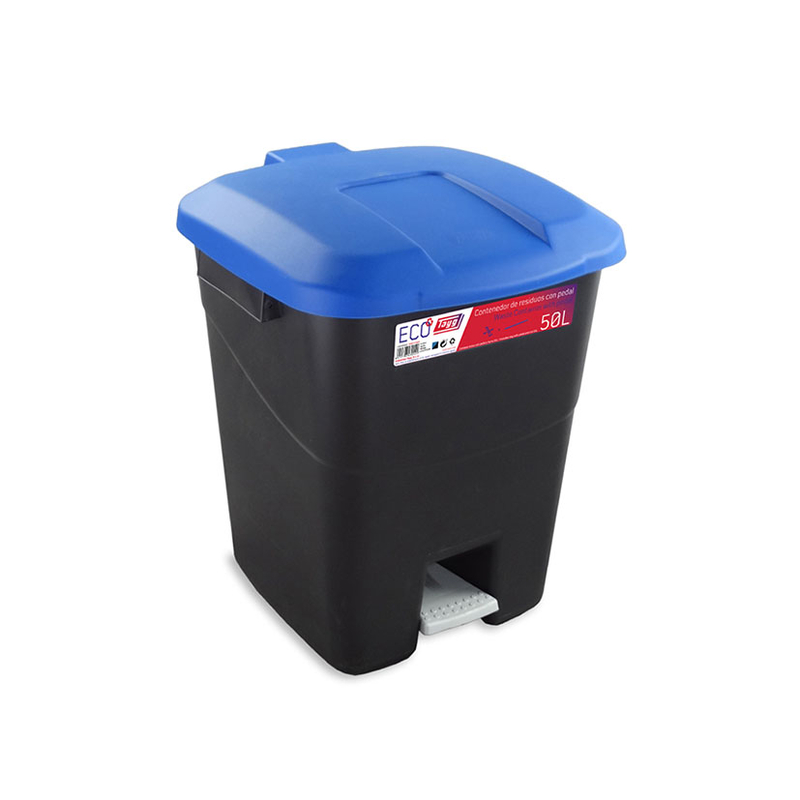 Cubo comunal pedal TAYG Eco 50 litros. 3 unidades