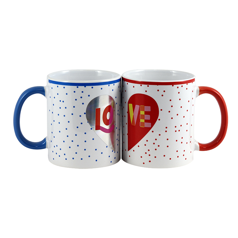 Juego 2 tazas cerámica Love