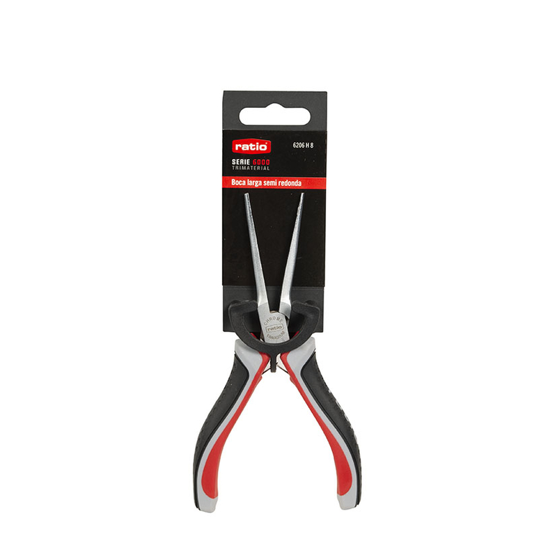 Alicate boca larga semi-redonda RATIO serie Mini