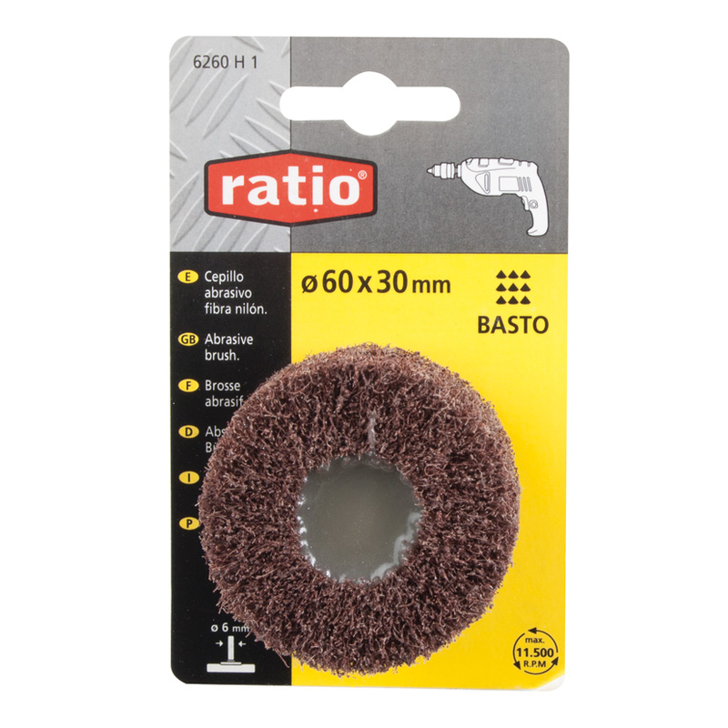 Cepillo abrasivo de fibra de nilón RATIO