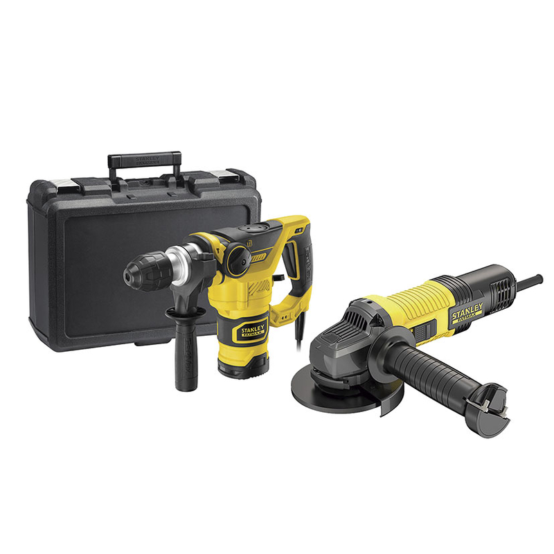 Martillo SDS-PLUS FME1250K + amoladora 850W STANLEY 125MM