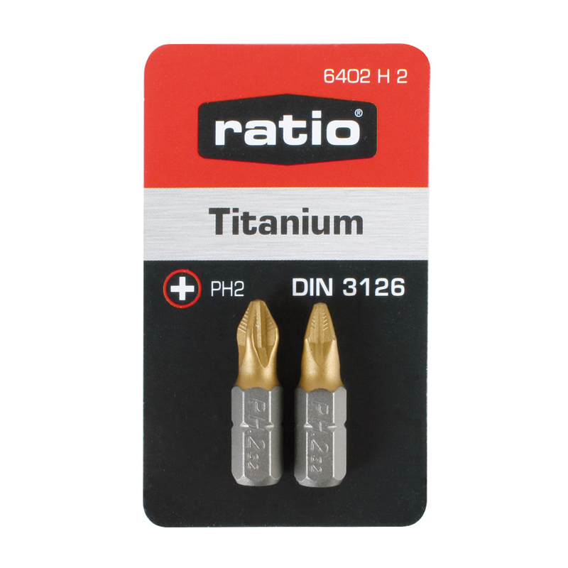 Punta atornillado RATIO Titanium Pozidriv