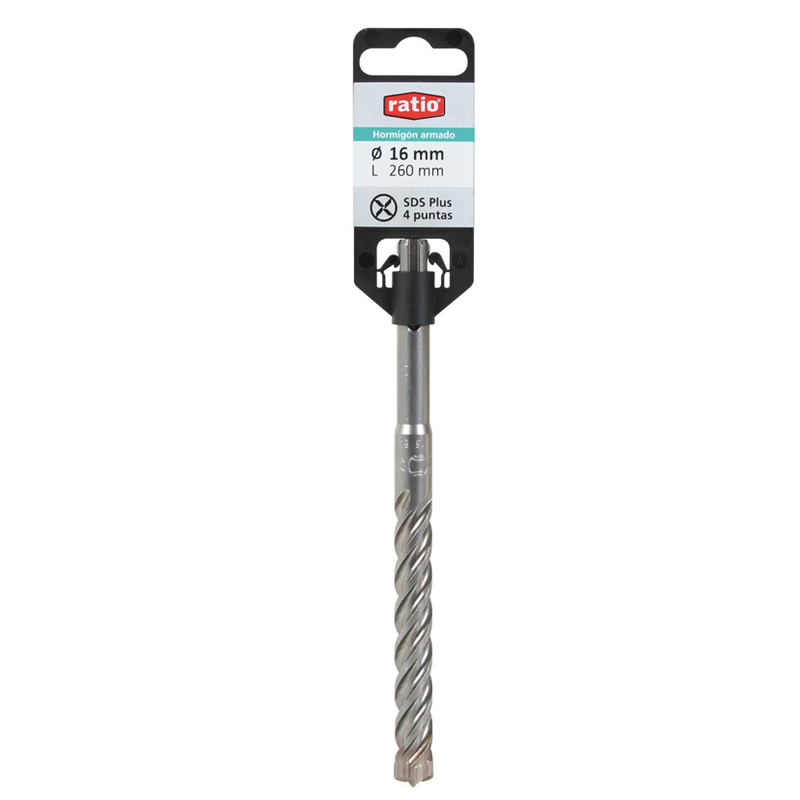 Broca para piedra RATIO SDS-Plus 4 puntas