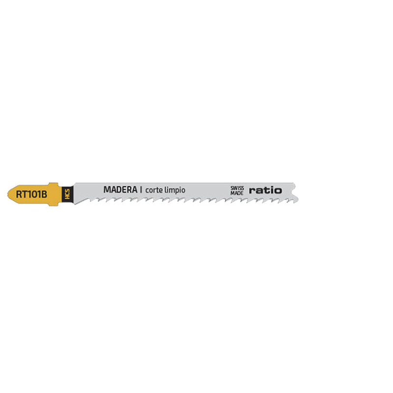 Set 3 sierras calar madera/plástico RATIO RT101B corte limpio anclaje tipo Bosch