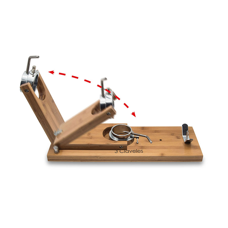 Jamonero 3 CLAVELES 1733 con cabezal giratorio