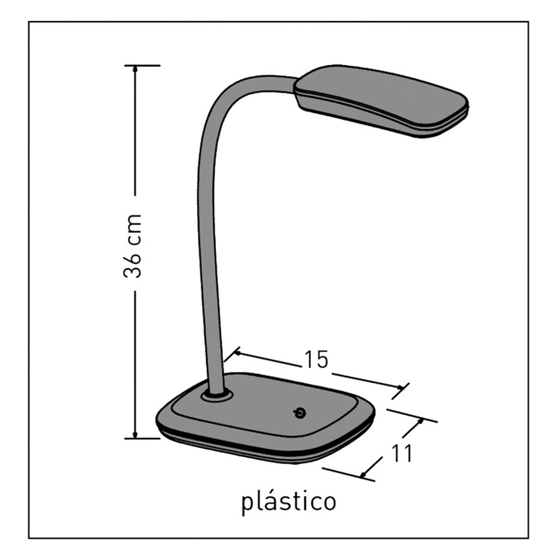 Lámpara estudio Led DUOLEC Shiny 3,5W Lila