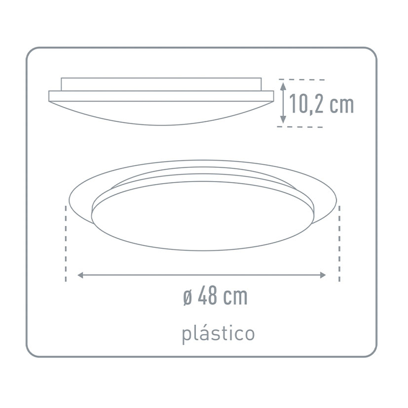 Plafón LED DUOLEC Belgrado 18 W 2700-5500K