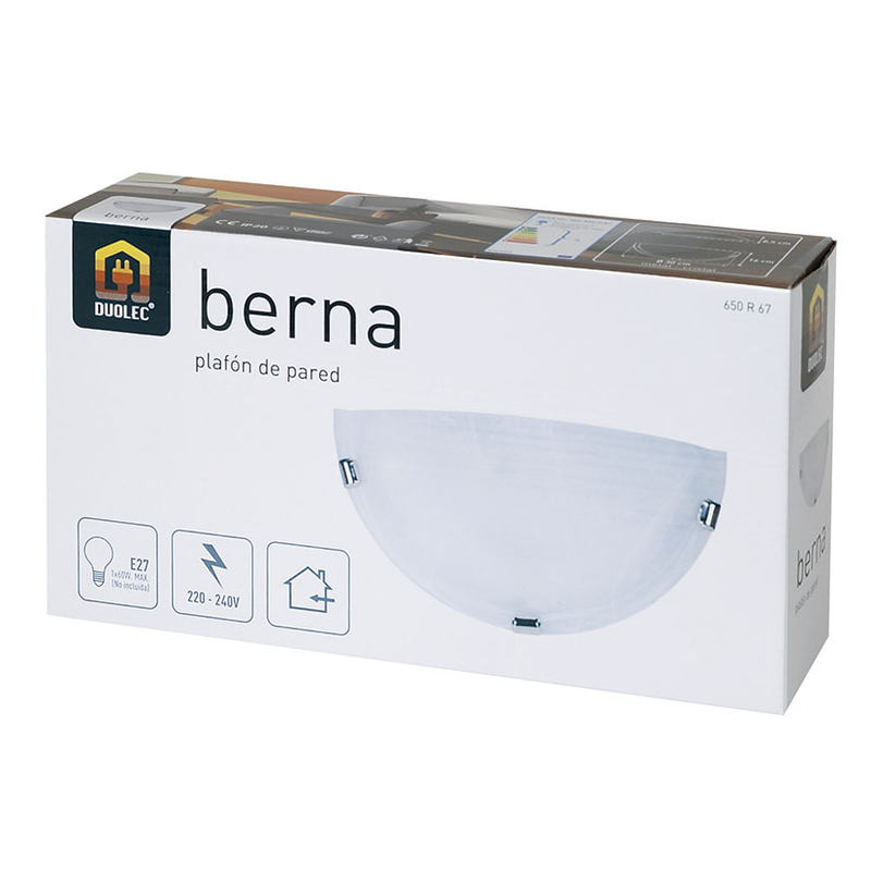 Aplique DUOLEC Berna 1 bombilla E27
