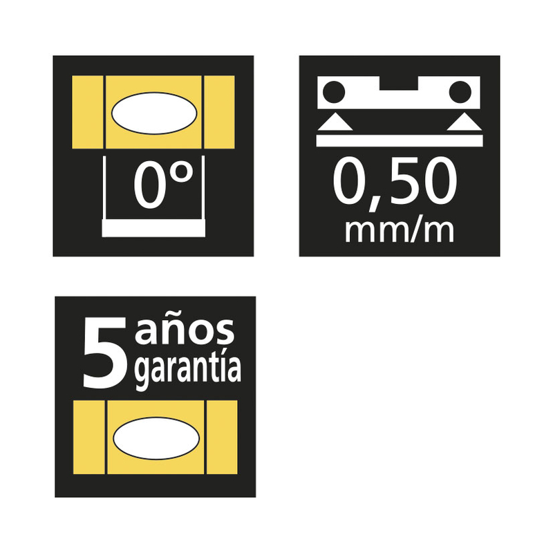 Nivel de burbuja antichoc RATIO