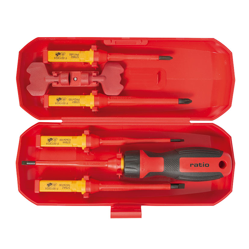 Destornillador varilla aislada 8 en 1 RATIO 6600