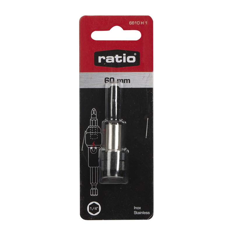 Portapuntas magnético ajuste rápido 1/4" RATIO 6610