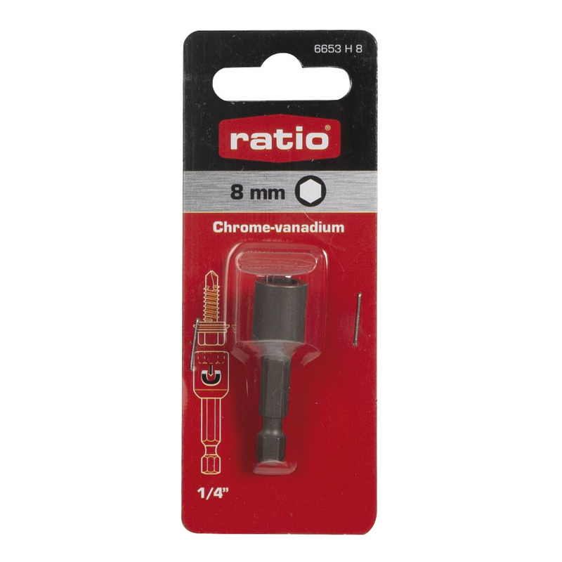 Portapuntas magnético 1/4" RATIO Stecker