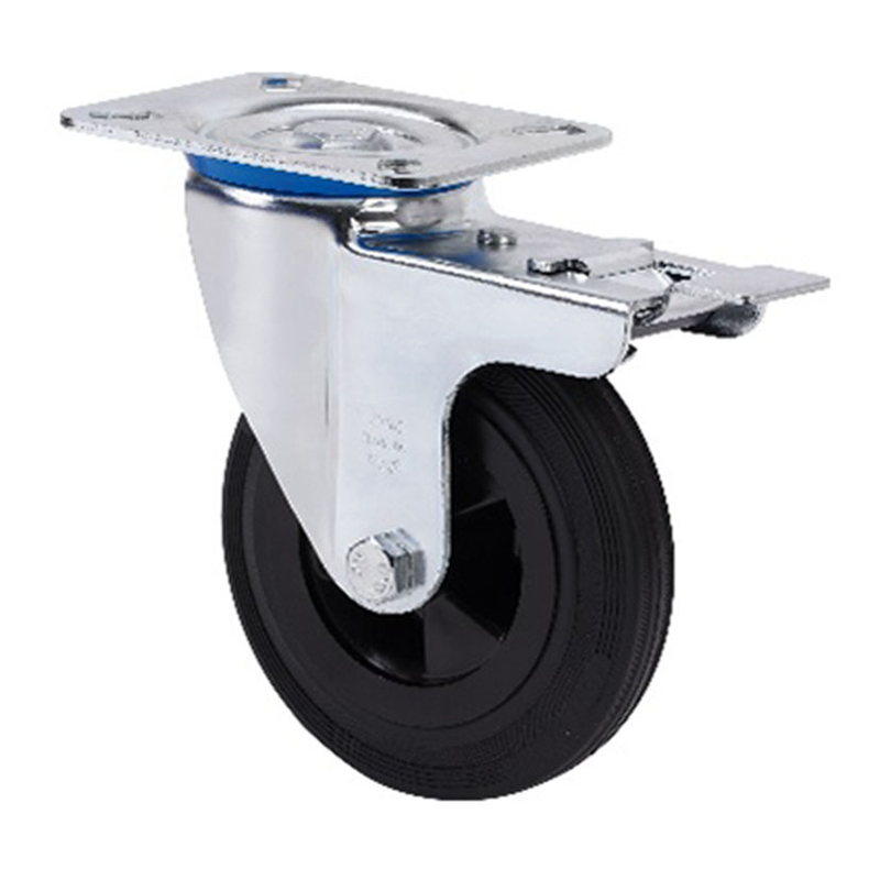 Rueda semi-industrial ALEX serie ZV-PS pletina giratoria con freno
