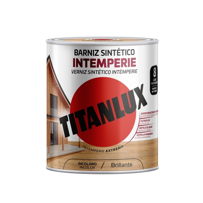 Barniz sintético brillante TITANLUX Intemperie