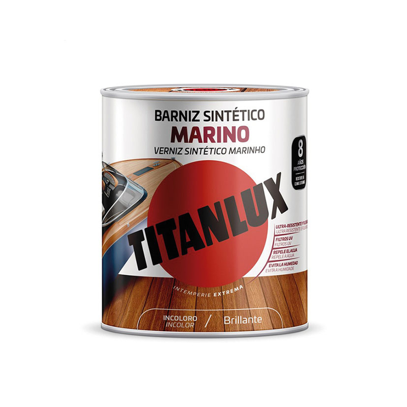 Barniz sintético brillante TITANLUX Marino 250 ml