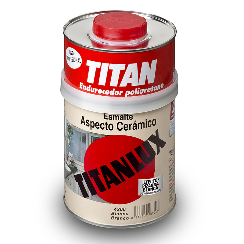 Esmalte aspecto cerámico TITANLUX brillante 750 ml