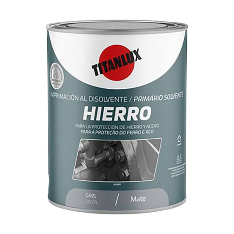 Imprimación sintética hierro TITANLUX Gris 750 ml