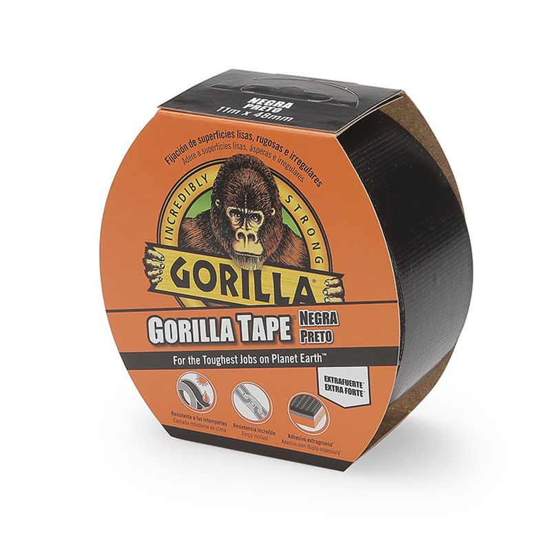 Cinta americana GORILLA 48 mm Negra