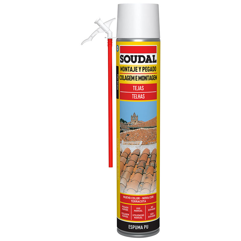 Espuma poliuretano para tejas SOUDAL aerosol