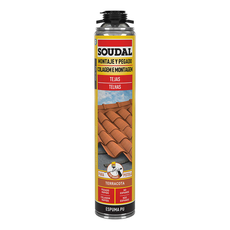 Espuma poliuretano para tejas SOUDAL pistola