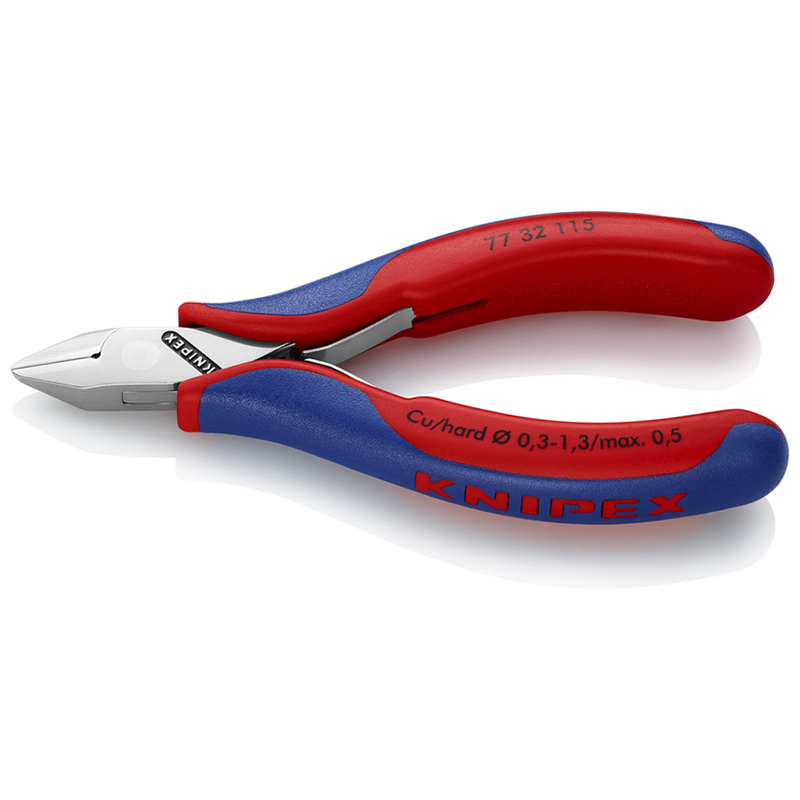 Alicate electrónica corte diagonal KNIPEX 77 32 115
