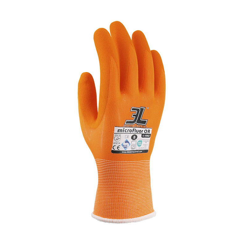Guante microfluor nitrilo 3L S-1002