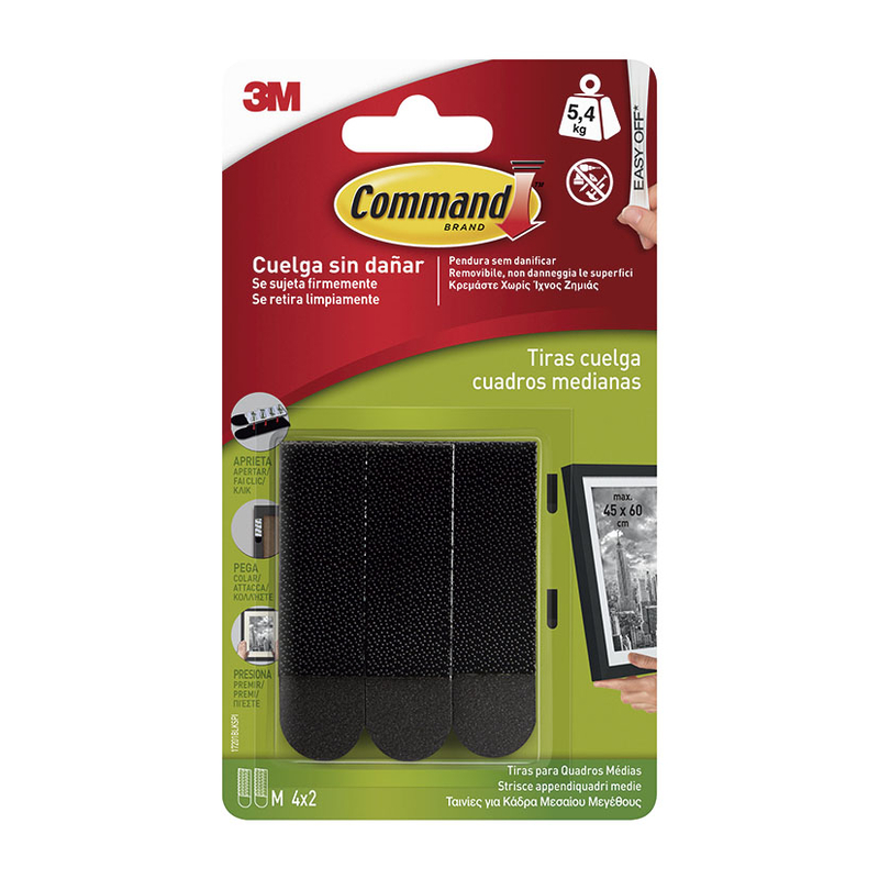 Tiras cuelgacuadros serie Command 3M