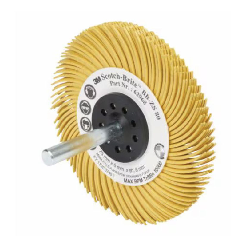 Cepillo abrasivo bristle de eje montado 3M BB-ZS