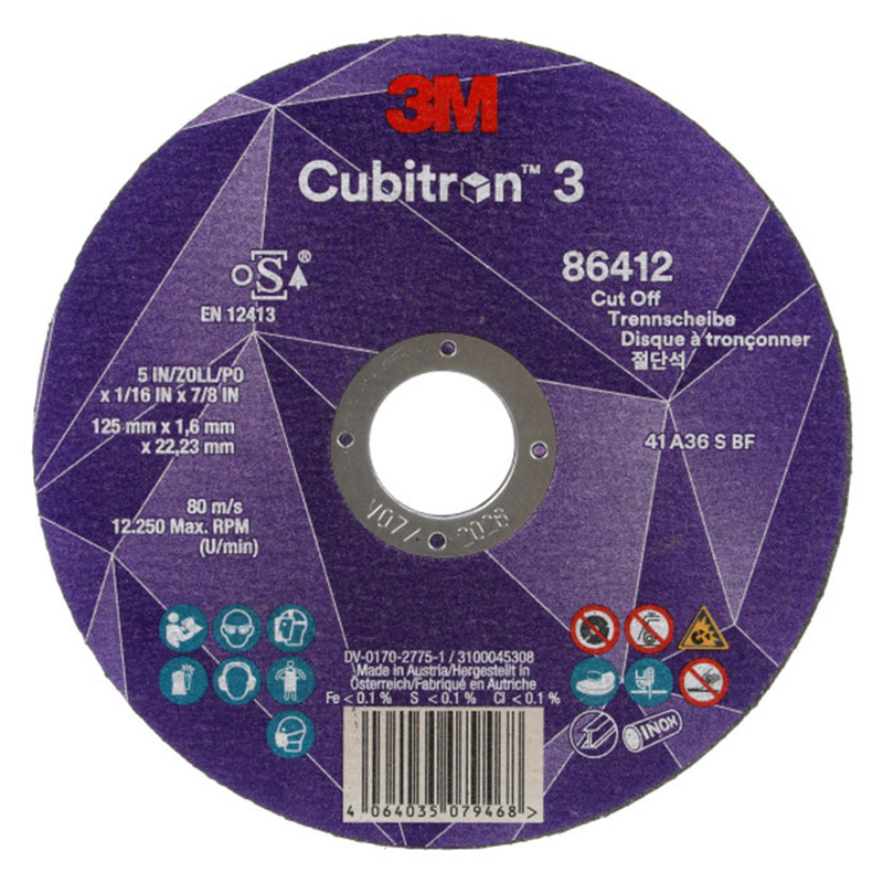 Disco de corte 3M Cubitron III T41 125 mm 25 unidades