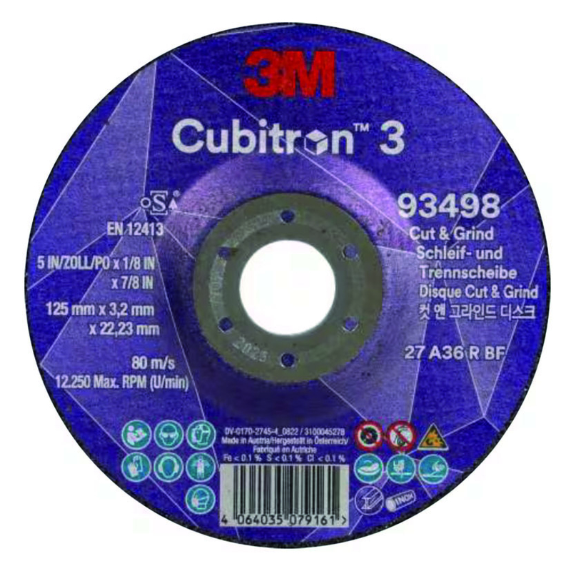 Disco de desbaste 3M Cubriton III T27 10 unidades