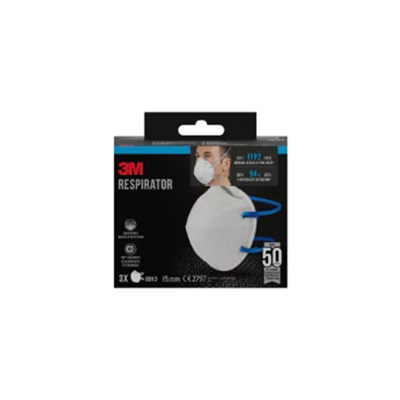 Mascarilla particulas FFP2 sin válvula 3M 8810  7100329312  3 unidades