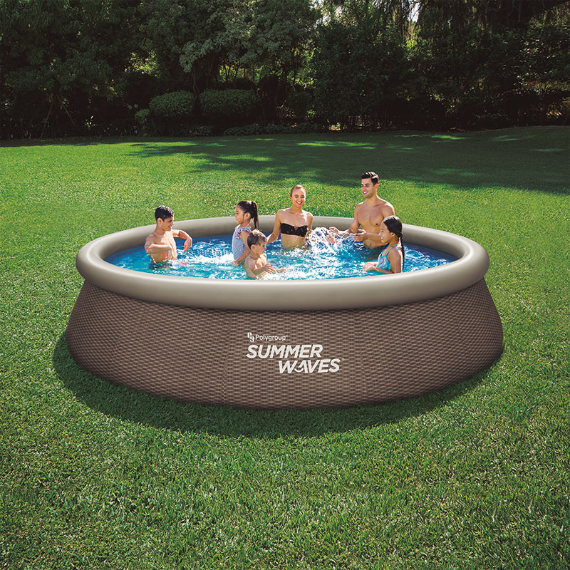 Piscina autoportante imitación ratán Summer Waves 396x84 cm