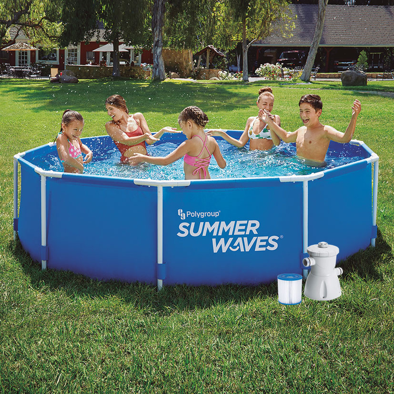 Piscina tubular Summer Waves redonda 305X76 cm con depuradora