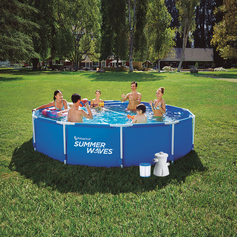 Piscina tubular redonda Summer Waves 366X76 cm con depuradora