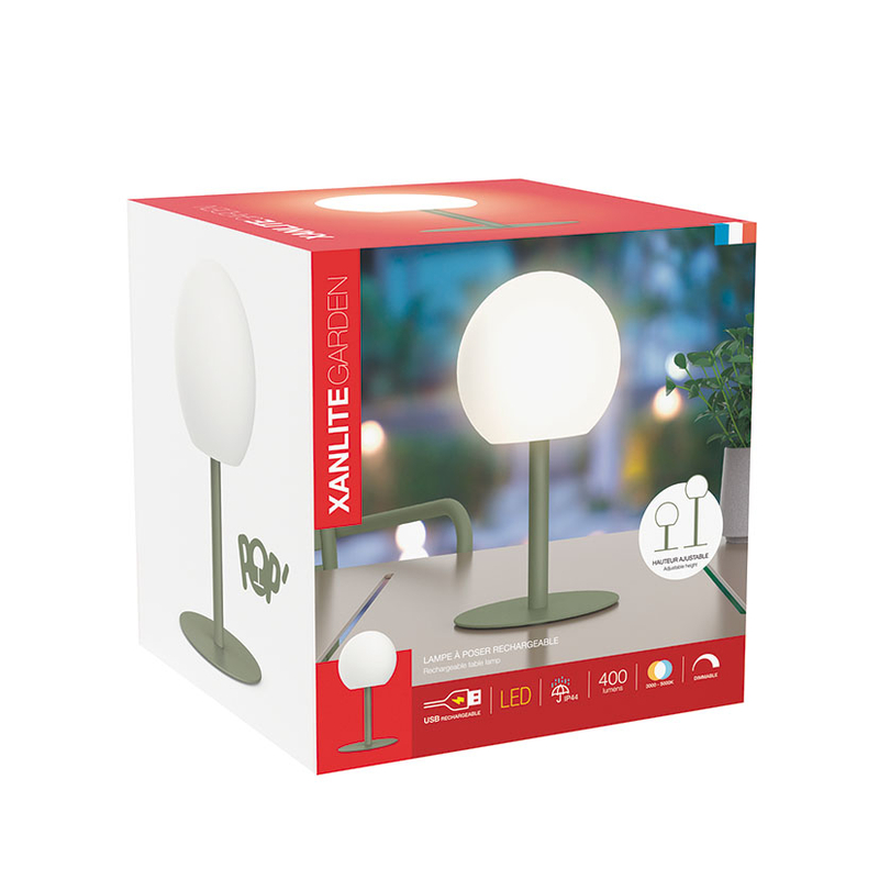 Lámpara de sobremesa XANLITE Bola recargable