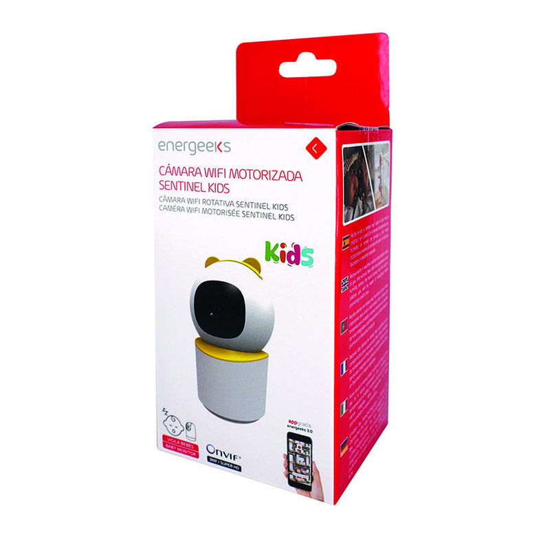 Cámara vigilabebes 1080P ENERGEEKS EG-CIPBB001 Sentinel Kids