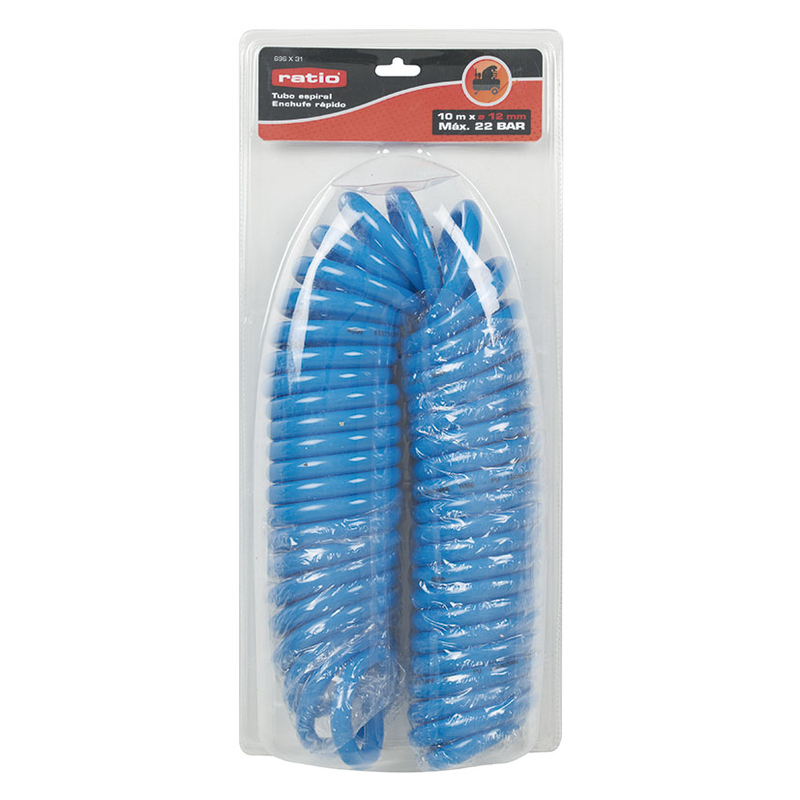 Tubo espiral de poliuretano RATIO para manguera de aire comprimido