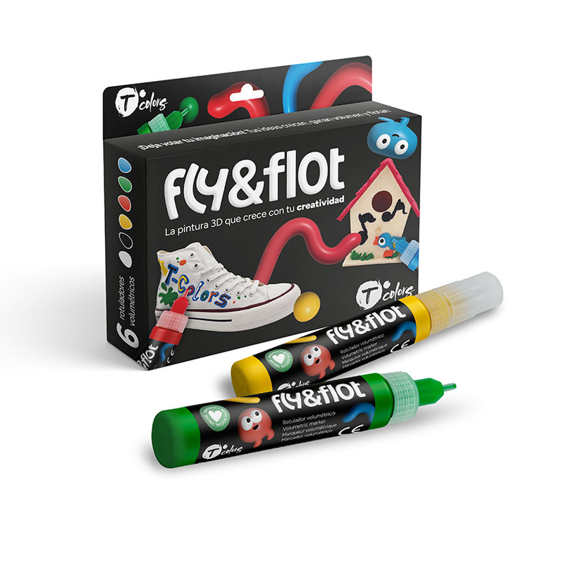 Estuche 6 rotuladores Fly&Flot manualidades