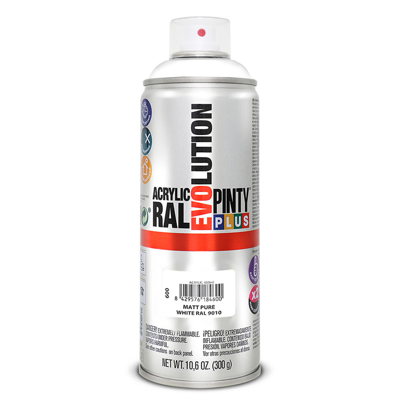 Pintura en spray PINTYPLUS acrílica Evolution 400 ml