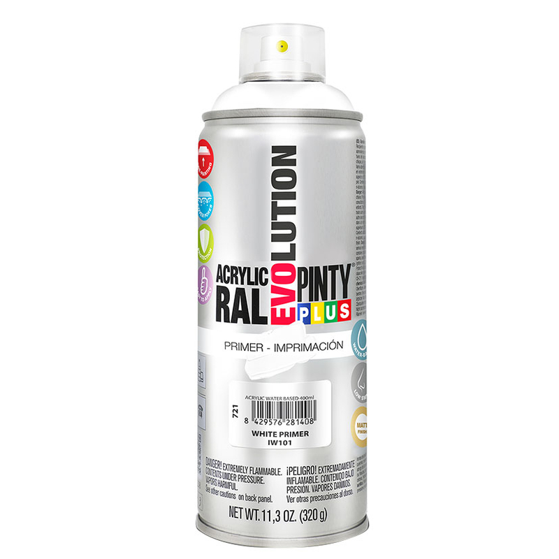 Pintura en spray base de agua PINTYPLUS Evolution 400 ml
