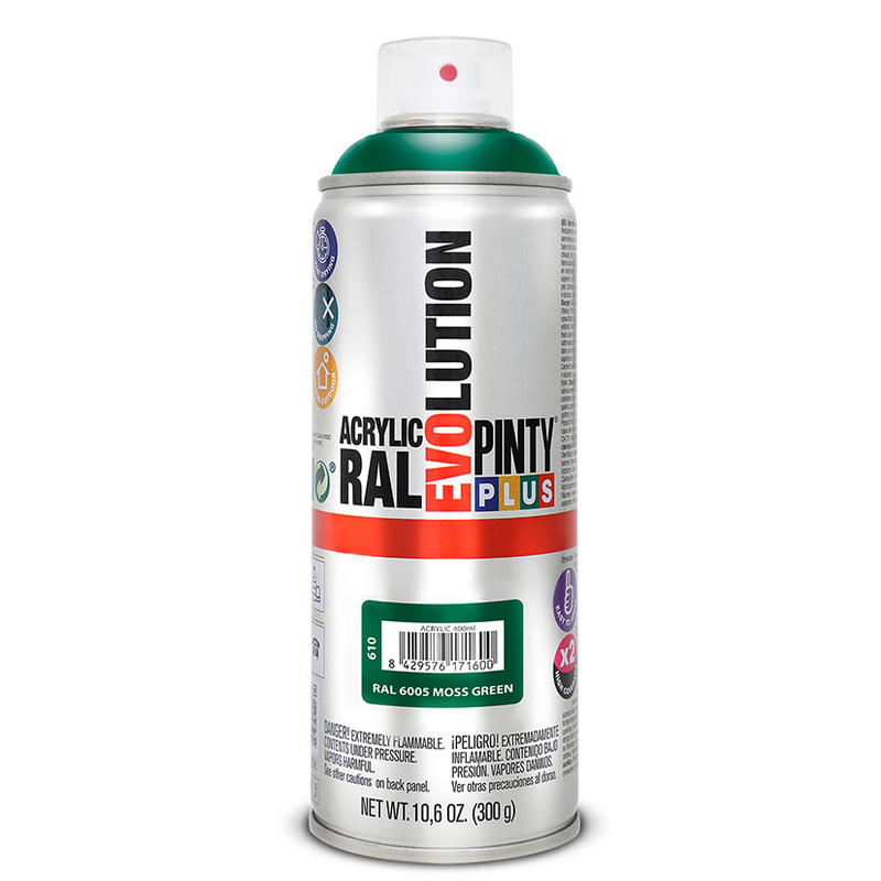 Pintura en spray PINTYPLUS acrílica Evolution 400 ml