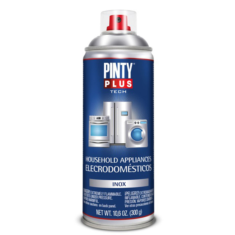 Pintura spray PINTYPLUS Tech electrodomésticos inox 400 ml