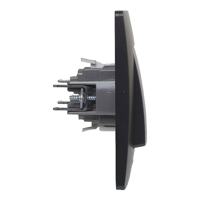 Pulsador de empotrar LEGRAND serie Niloé Negro