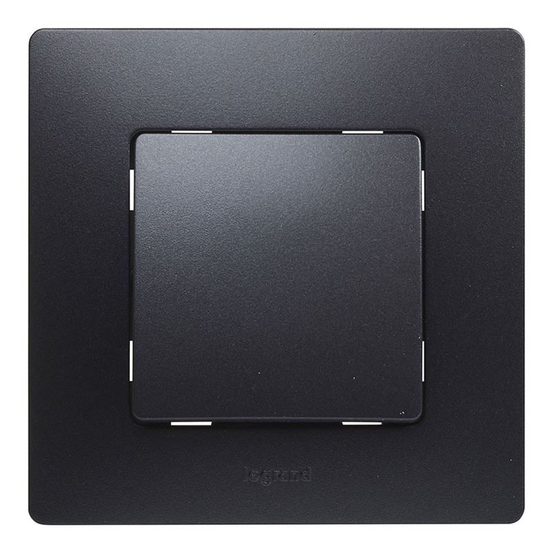 Pulsador de empotrar LEGRAND serie Niloé Negro