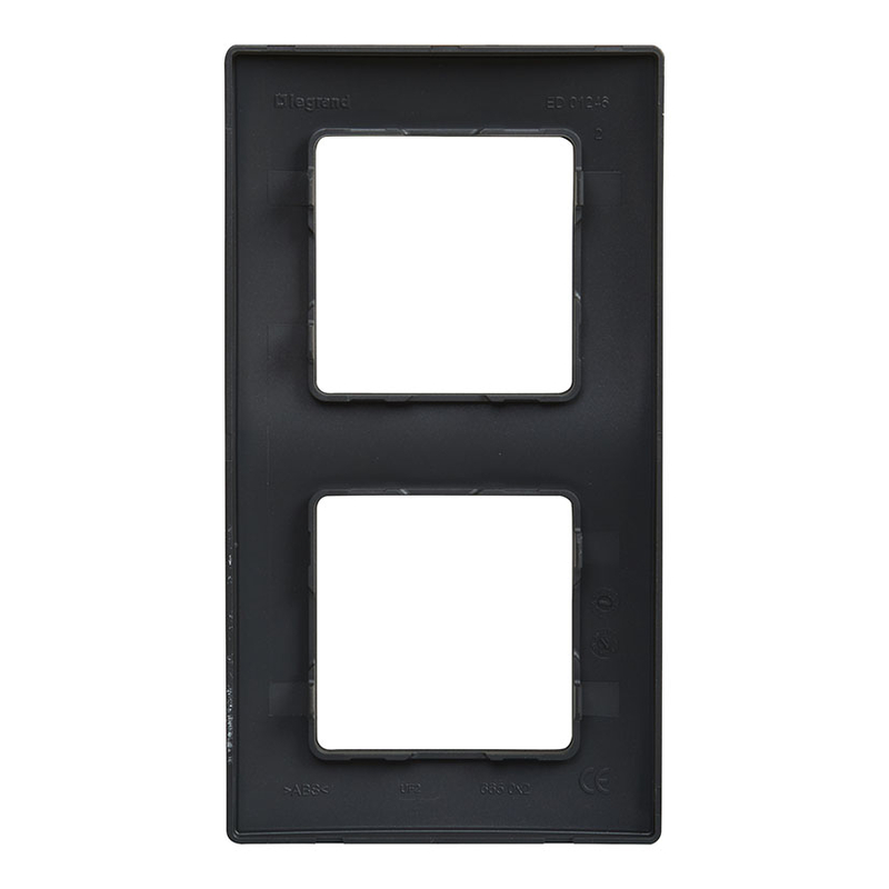 Marco 2 elementos de empotrar LEGRAND serie Niloé Negro