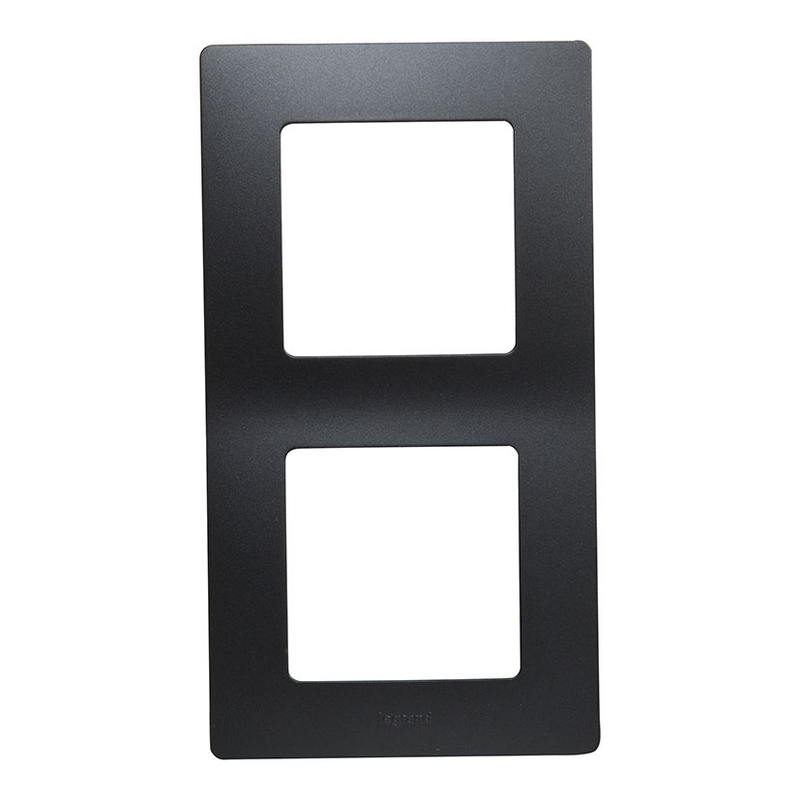 Marco 2 elementos de empotrar LEGRAND serie Niloé Negro